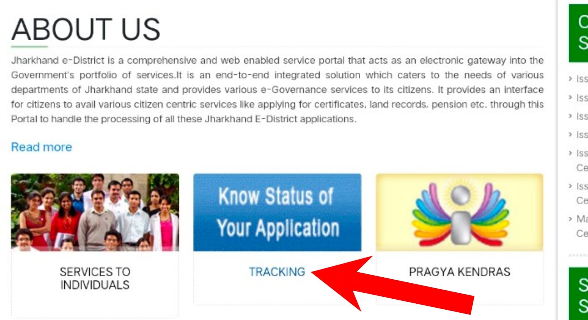 Jharsewa Status Track
